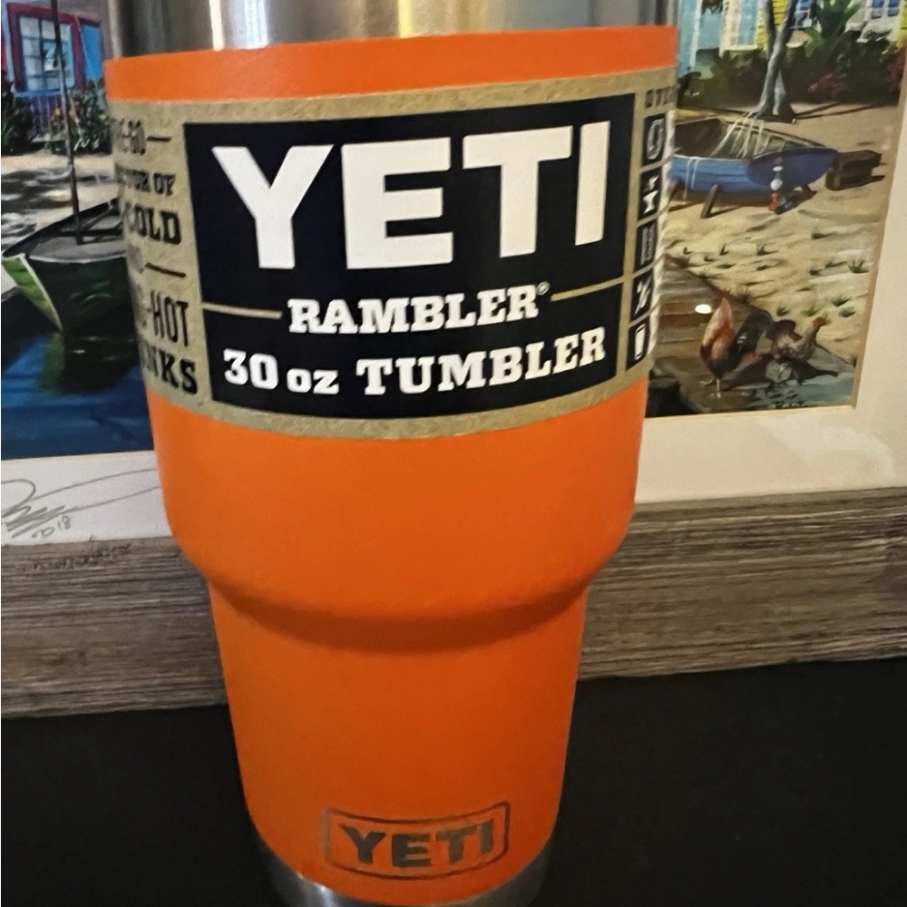 Yeti King Crab Orange Rambler 30 oz Tumbler KCO Retired